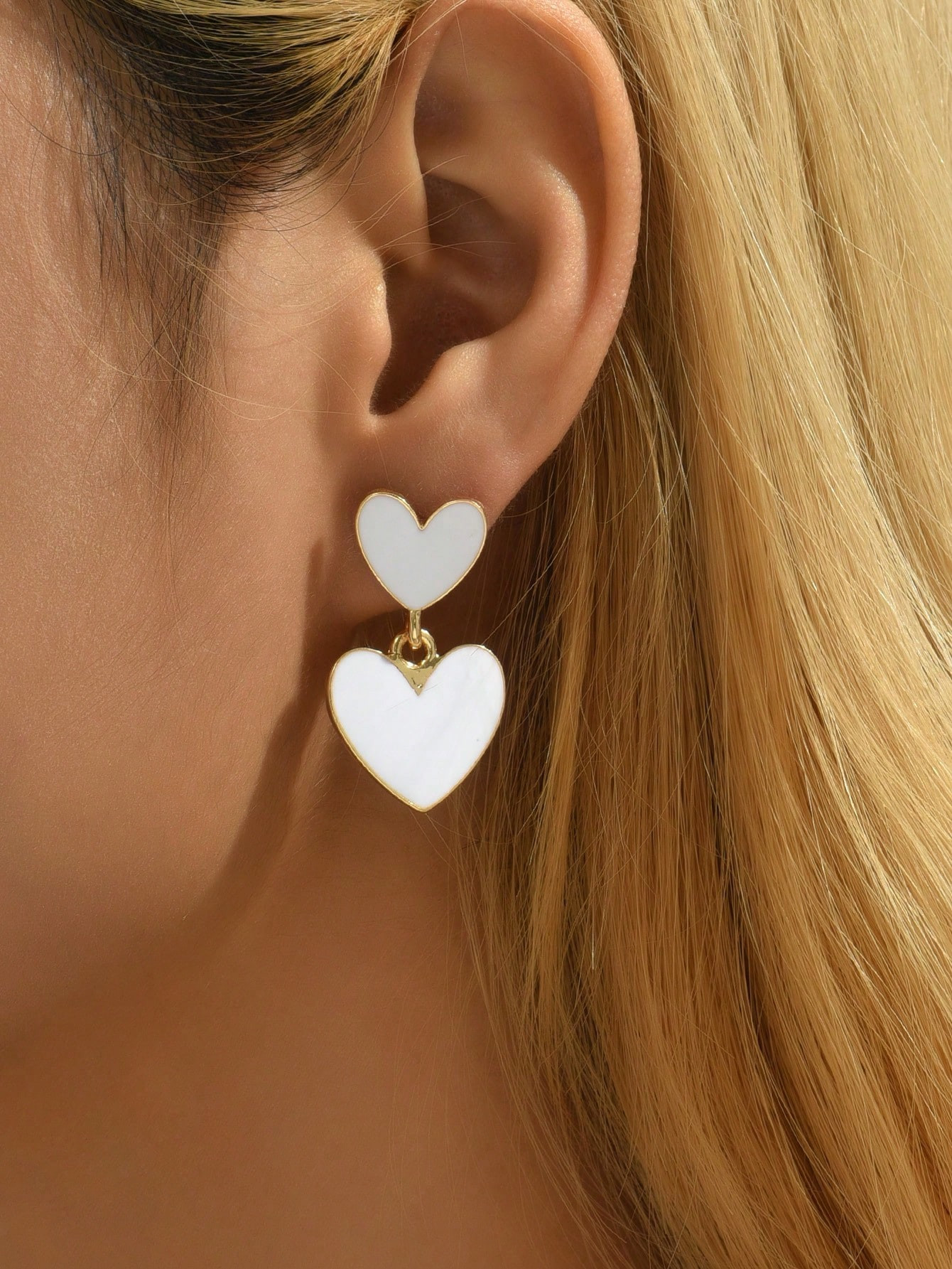 Heart Drop Earrings | SHEIN