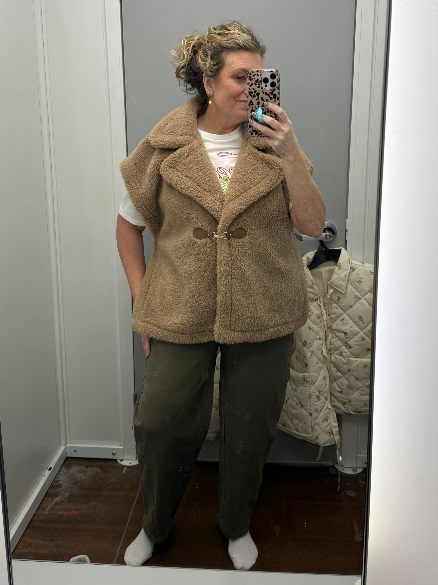 I love this furry vest! 

#LTKOver40 #LTKootd #LTKFindsUnder50