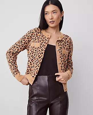 Ann Taylor Leopard Print Cardigan | Ann Taylor (US)