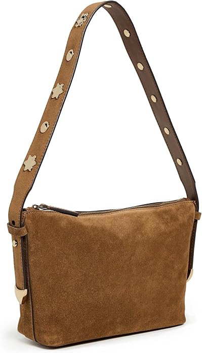 Madewell Women's Suede Sun Stud Shoulder Bag, Aged Cognac, Brown, One Size: Handbags: Amazon.com | Amazon (US)