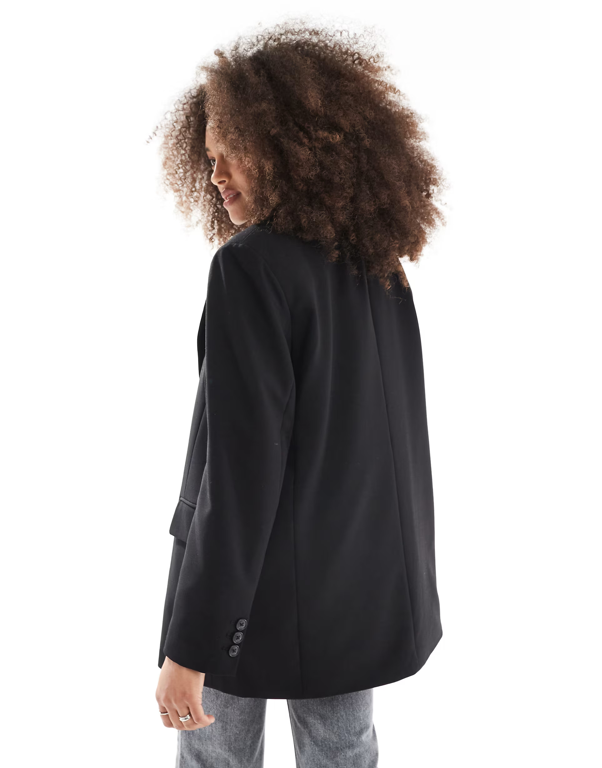 Stradivarius oversized blazer in black | ASOS (Global)