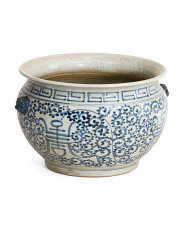 10x8 Porcelain Curly Vine Longevity Bowl Planter | Plants & Planters | Marshalls | Marshalls