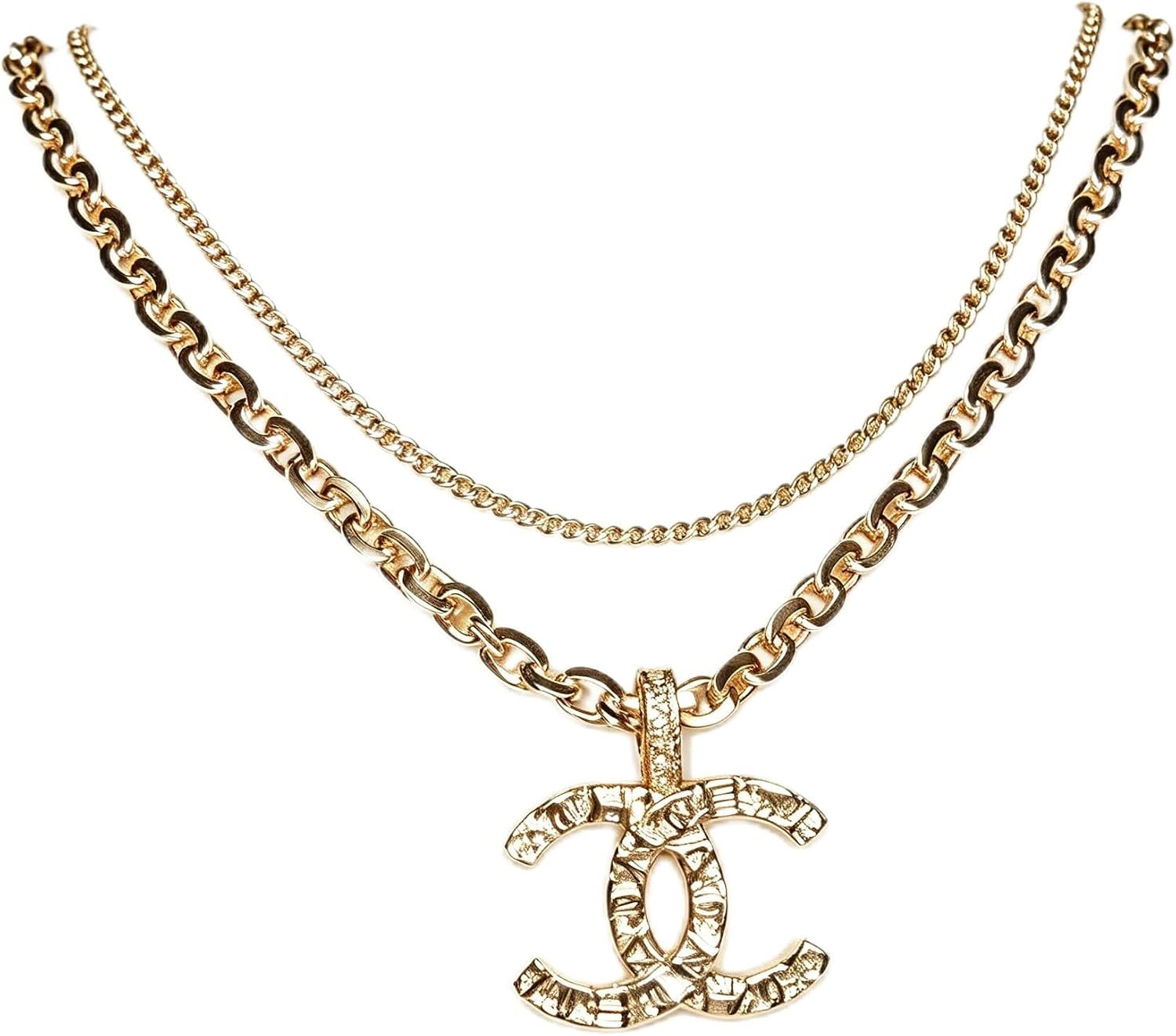 Gold-Tone Chain Necklace with Charm Pendant | Amazon (US)