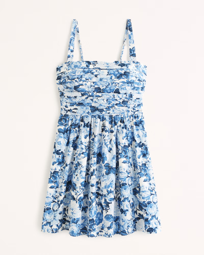 Emerson Poplin Wide Strap Mini Dress | Abercrombie & Fitch (US)