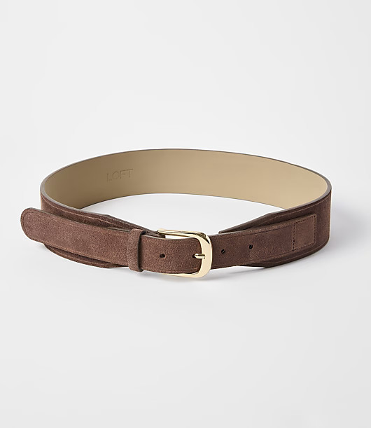 Loft Tapered Suede Waist Belt | LOFT