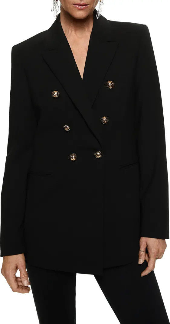 MANGO Double Breasted Blazer | Nordstrom | Nordstrom