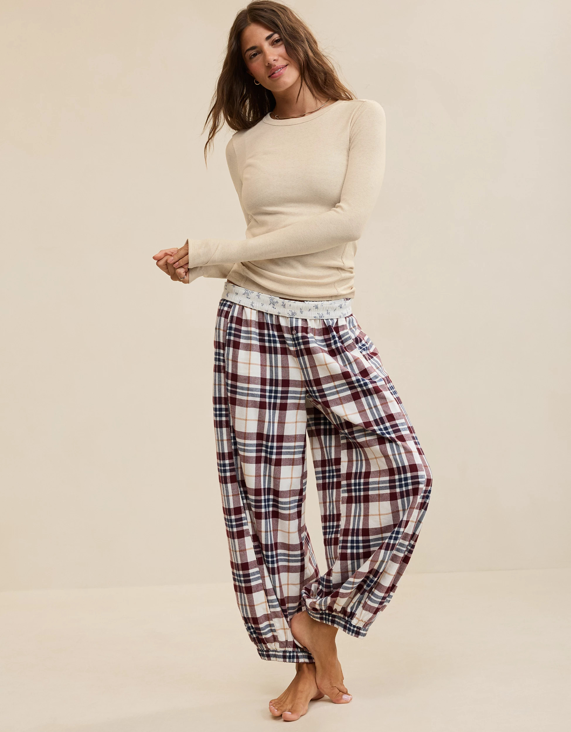 Aerie Essential Crew Layering T-Shirt | Aerie