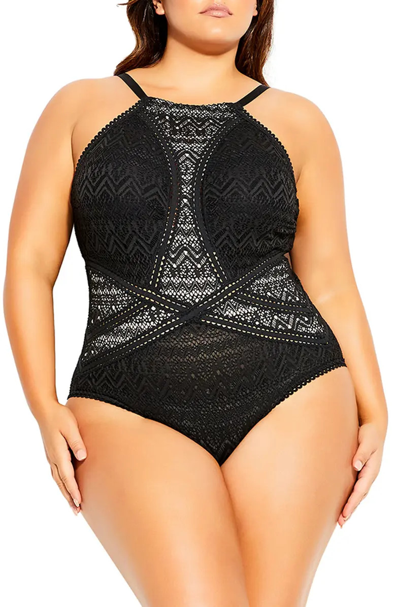City Chic Nuria One-Piece Swimsuit | Nordstrom | Nordstrom