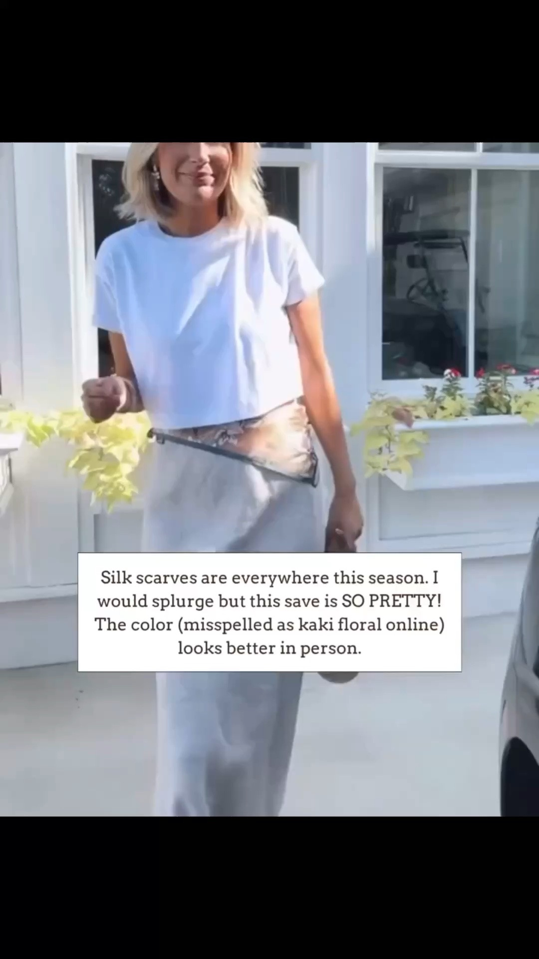 Trendy silk scarves 🙌🏻🙌🏻

#LTKootd #LTKSeasonal #LTKOver40