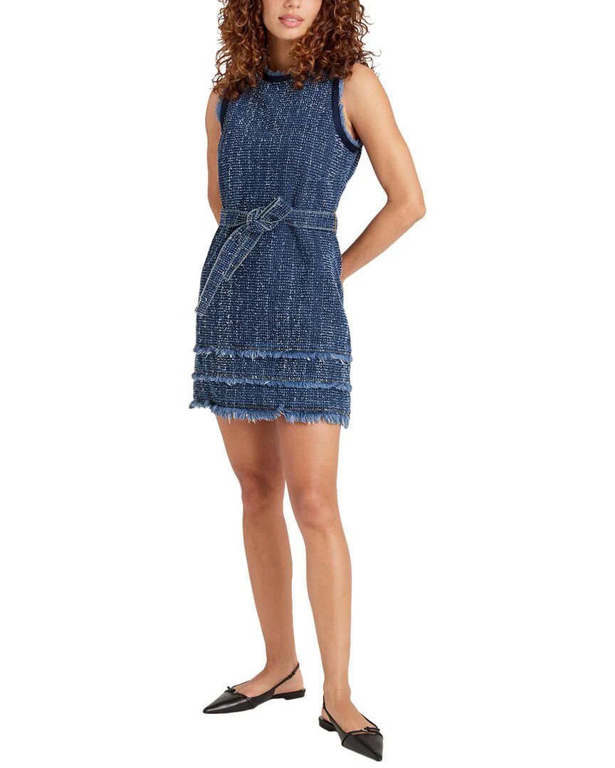 Cinq à Sept Boucle Denim Mindie Dress | Shop Simon