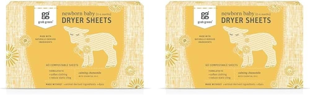 Newborn Baby Dryer Sheets (Pack of 2) | Amazon (US)