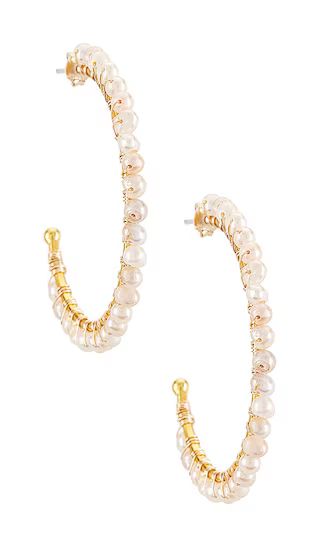 Perlas de Amor Earrings in Gold | Revolve Clothing (Global)