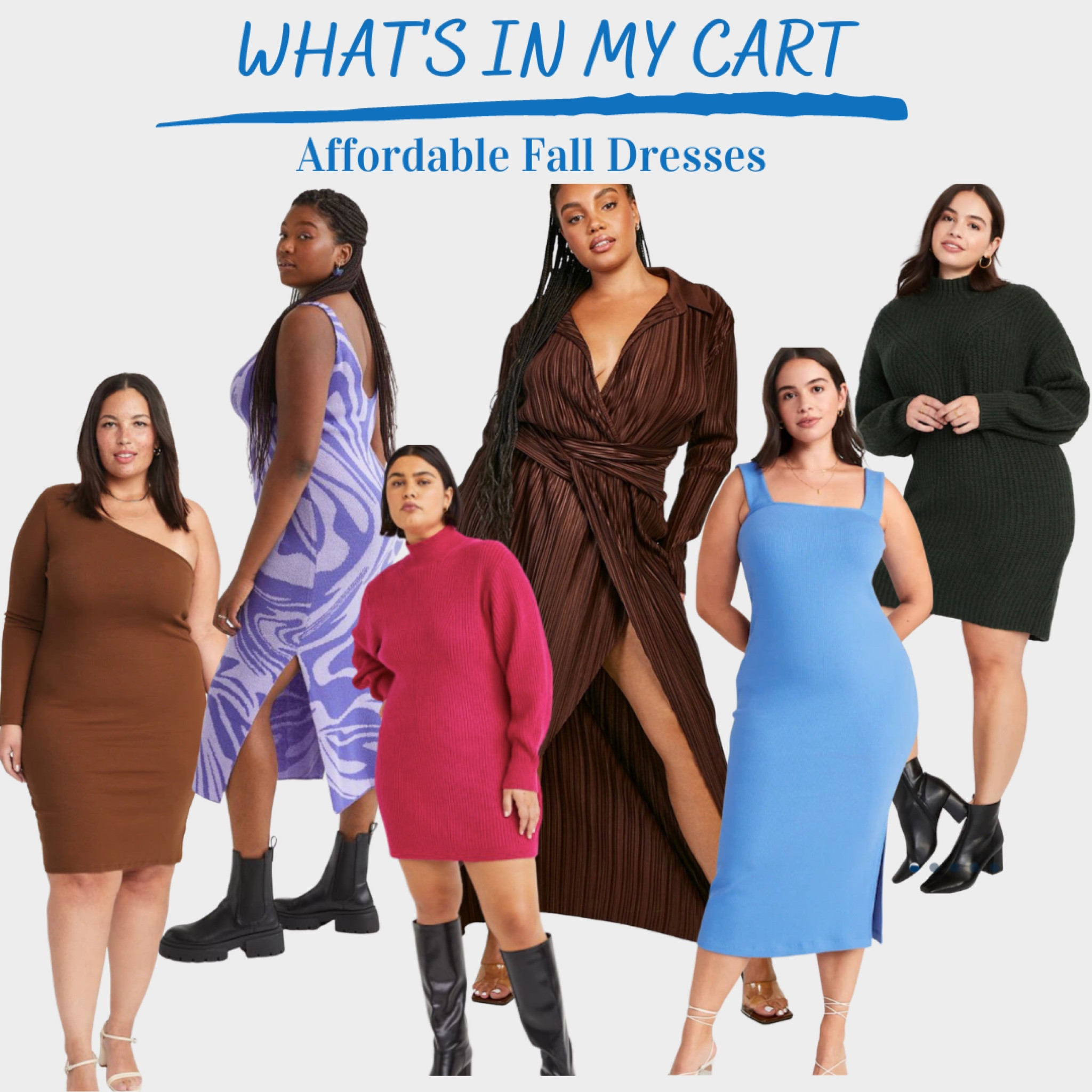 #FallOutfits #FallDresses #SweaterDress

Affordable fall dresses currently in my cart! 🛒 

#LTKHoliday #LTKcurves #LTKSeasonal