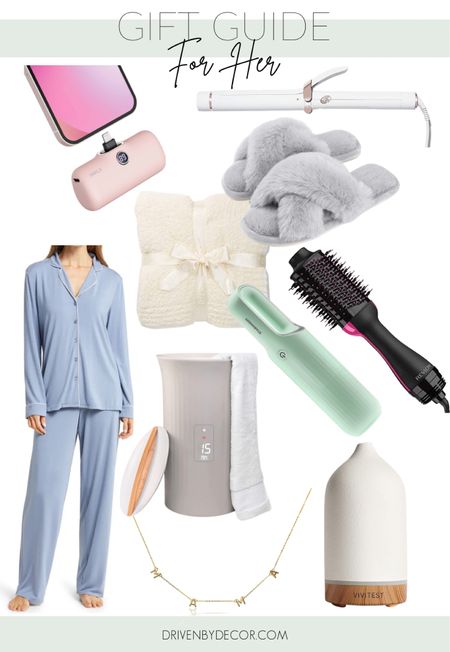 Gift guide for her! Lots of great gift ideas for the woman in your life! 

gift guide, gift guide for her, beauty gift guide, pajama set, amazon gifts, nordstrom, towel warmer, barefoot dreams blanket, curling iron, t3, essential oils 

#LTKbeauty #LTKGiftGuide #LTKHoliday