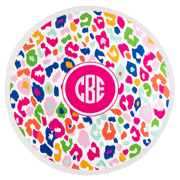 Monogrammed Round Towel | Marleylilly