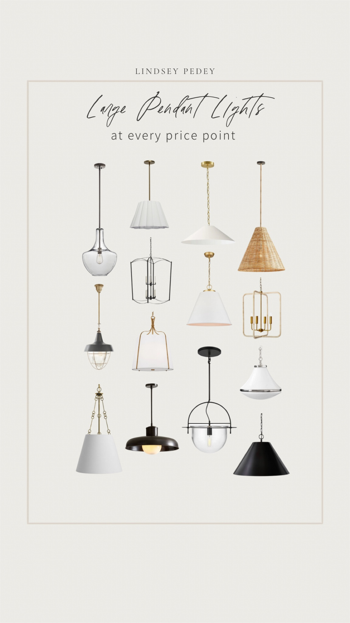 35in Metal Pendant Light curated on LTK