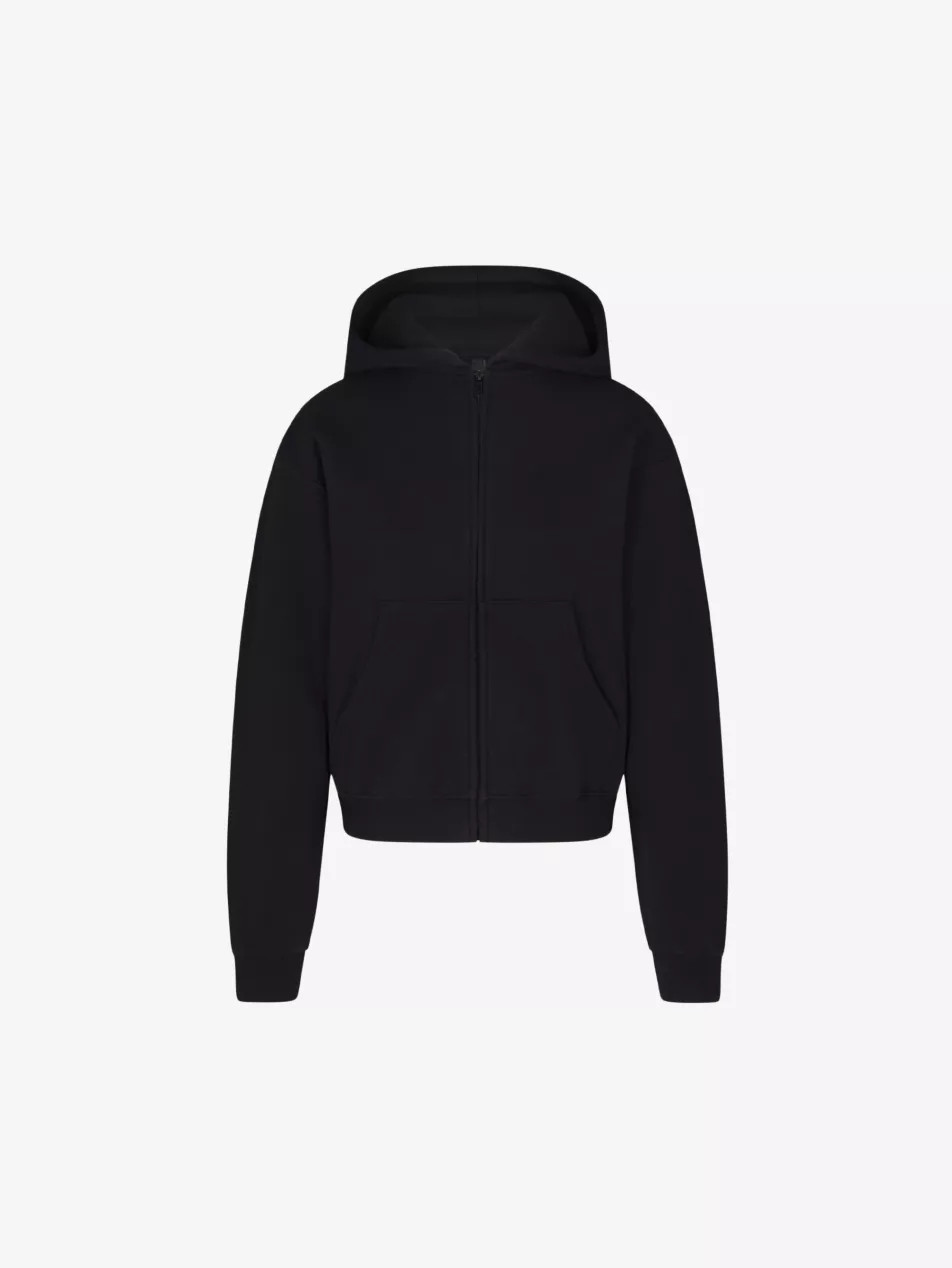 Split kangaroo-pocket cotton-fleece hoody | Selfridges