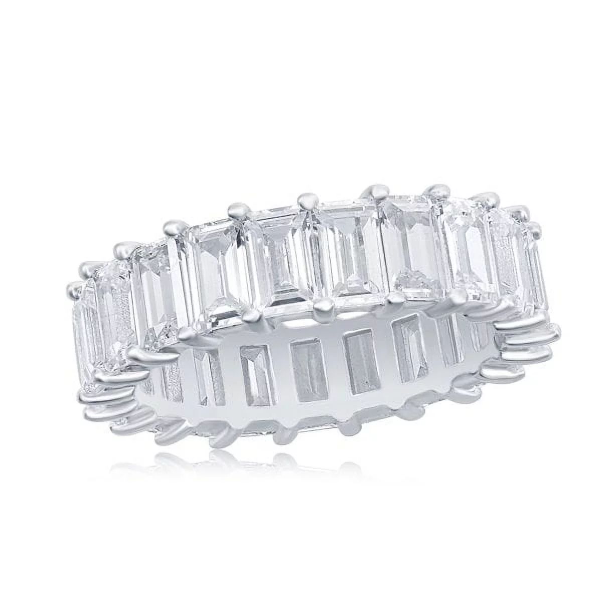 Cate & Chloe Holly Ring, Sterling Silver Rhodium Plated Ring for Women with Cubic Zirconia Crysta... | Walmart (US)