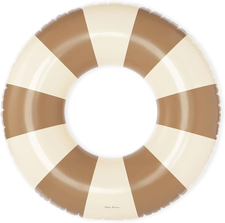 Petites Pommes Donut Floaties for Adults - Durable Inner Tube, Handprinted Classic Striped Design... | Amazon (US)