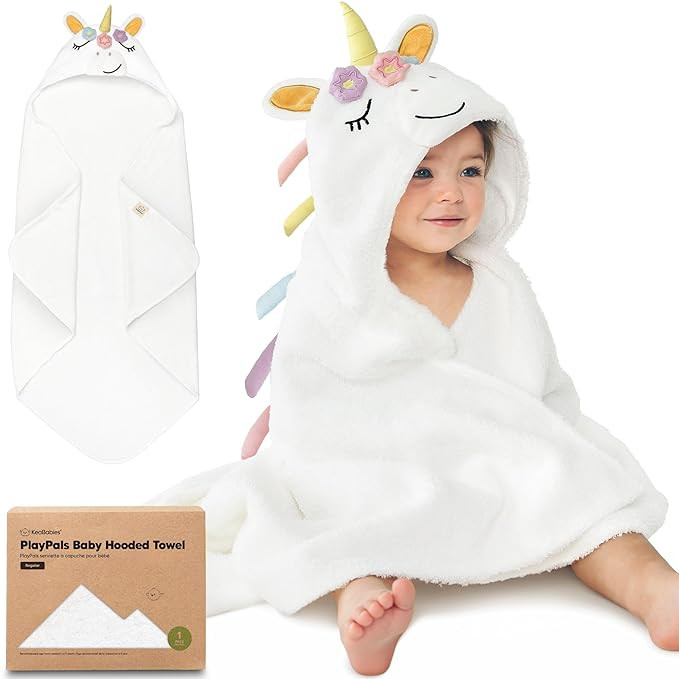 KeaBabies Organic Baby Towel with Hood for Girls, Boys - Soft, Absorbent, 100% Cotton Hooded Baby... | Amazon (US)