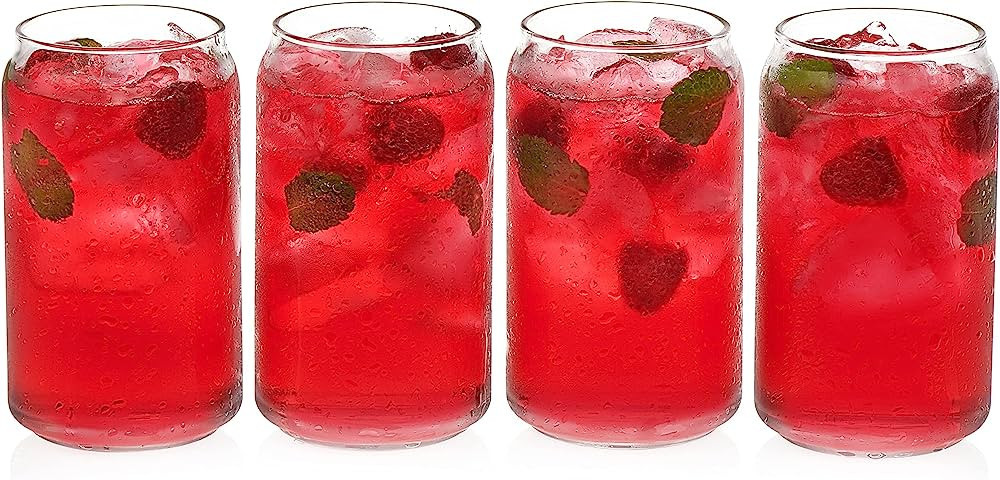 Libbey Classic Can Tumbler Glasses, 16-ounce, Set of 4 | Amazon (US)