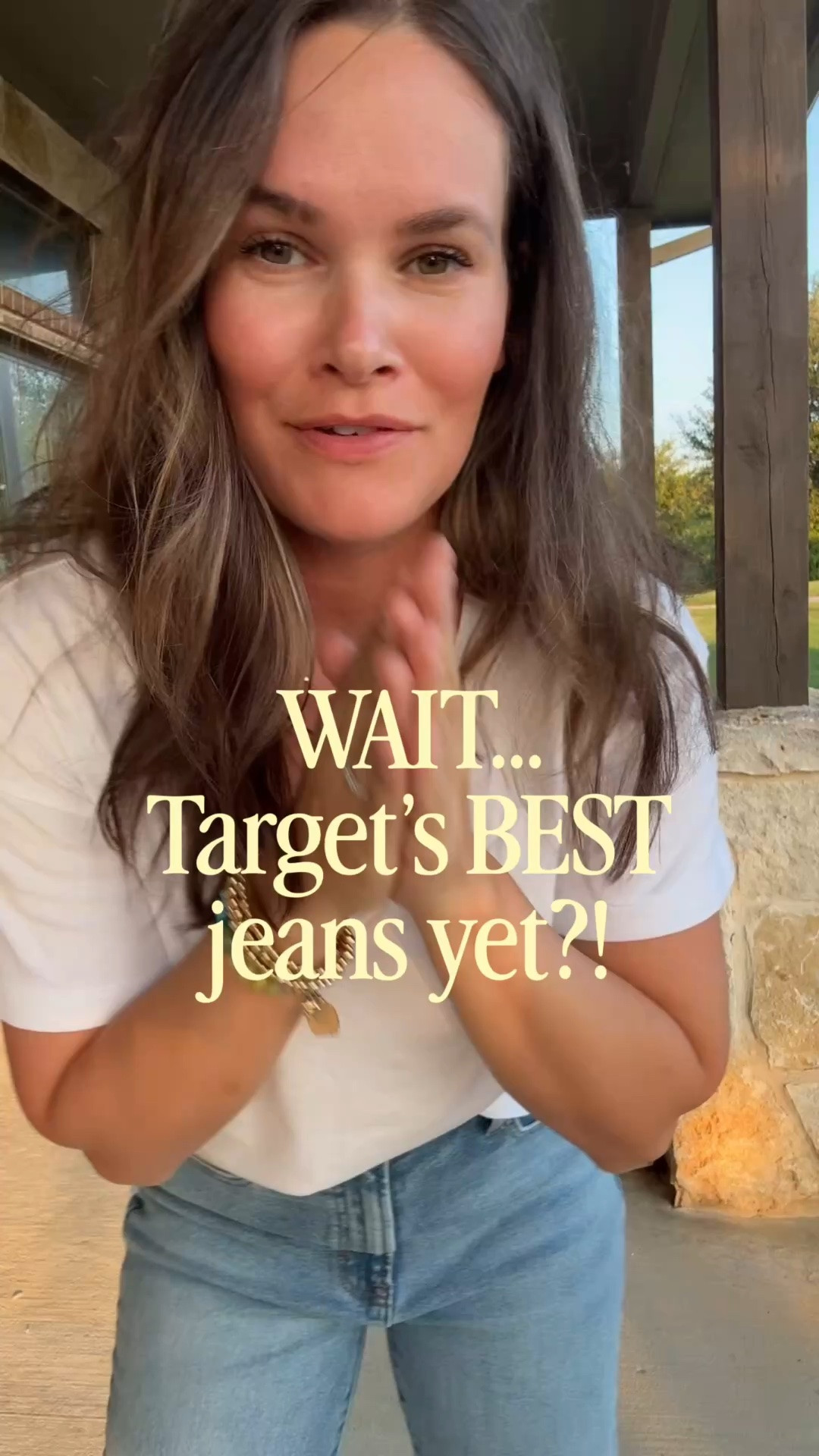Okay…I have a feeling these are going to be one of Target’s best-selling jeans this season.🤍LIKE AND Comment “TARGET JEANS” and I’ll send you all the details! 
✔️ Smooth everything out without feeling restrictive
✔️ The perfect amount of stretch
✔️ SO flattering on the booty
✔️ The flare makes your legs look so long
✔️ They come in multiple lengths (huge win!) I’m 5’3 wearing regular length- would need about an2/3 inch heel. And I went up a size to a 8!

#LTKootd #LTKmomlife #LTKgrwm