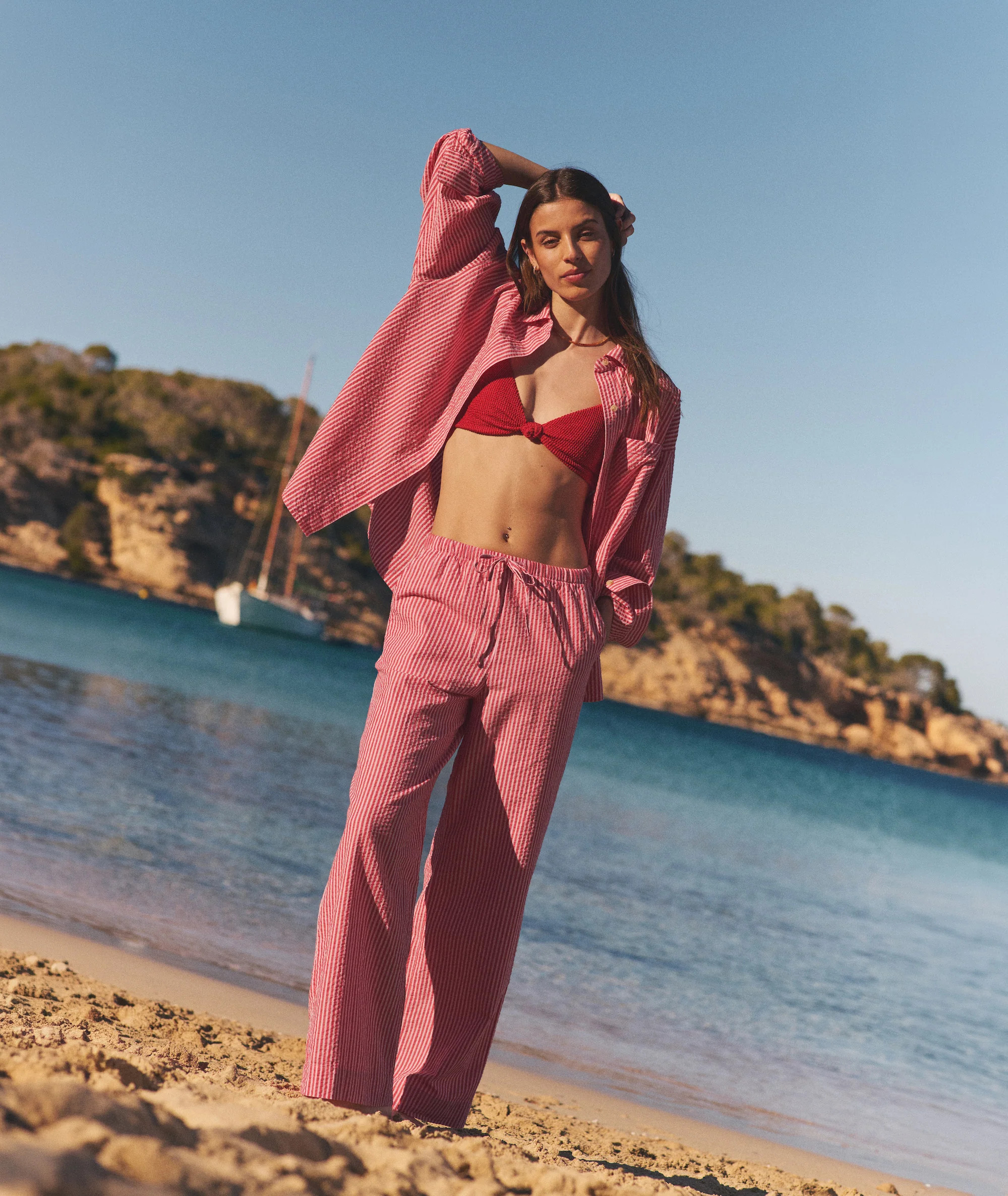 Gracey Oversized Seersucker Shirt | Marine Layer