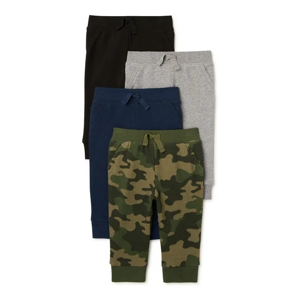 Garanimals Baby Boys Jogger Multipack, 4-Pack, Sizes 0-24 Months - Walmart.com | Walmart (US)