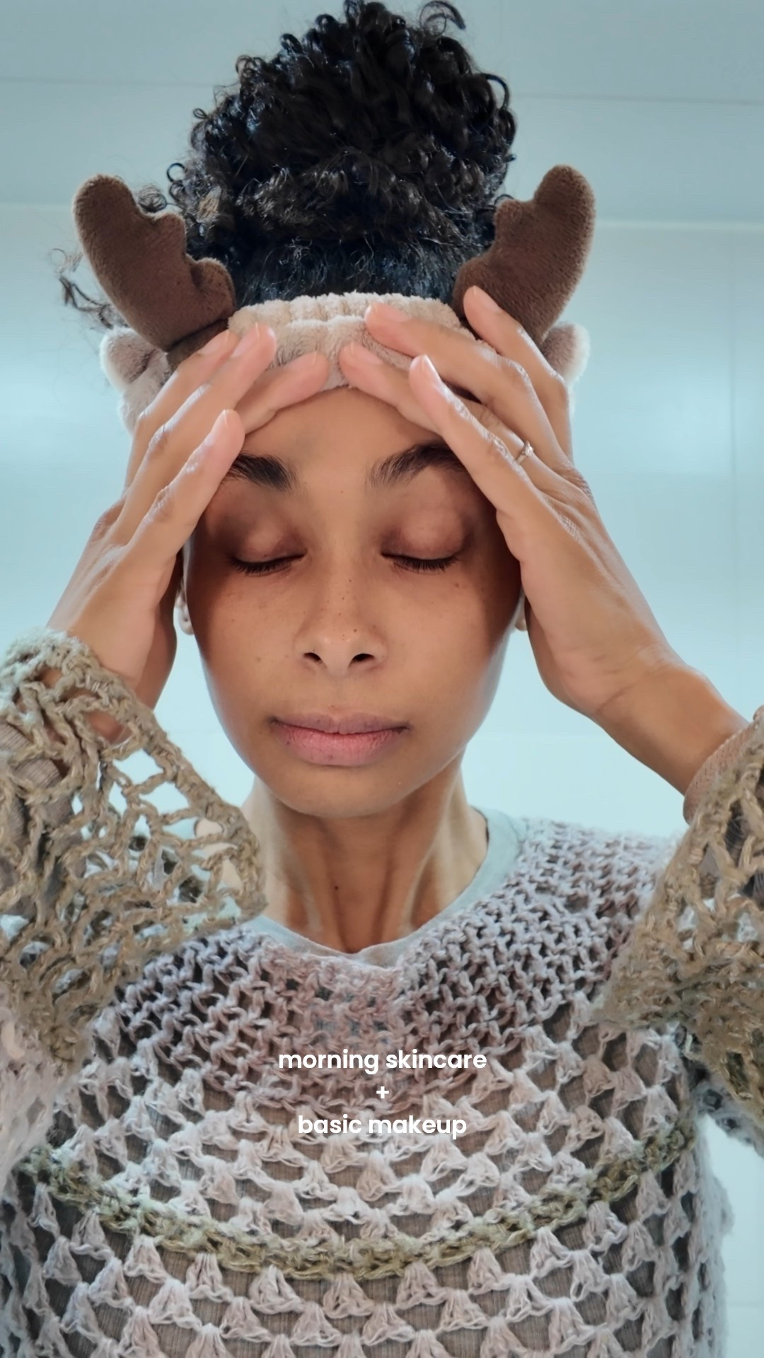 morning skincare + basic makeup