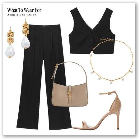 Party outfit inspo 

Evening style, beige heels, saint Laurent shoulder bag, Monica Vinader, pearl jewellery, waist coat & trousers coord set, pull and bear 

#LTKstyletip #LTKSeasonal #LTKparties