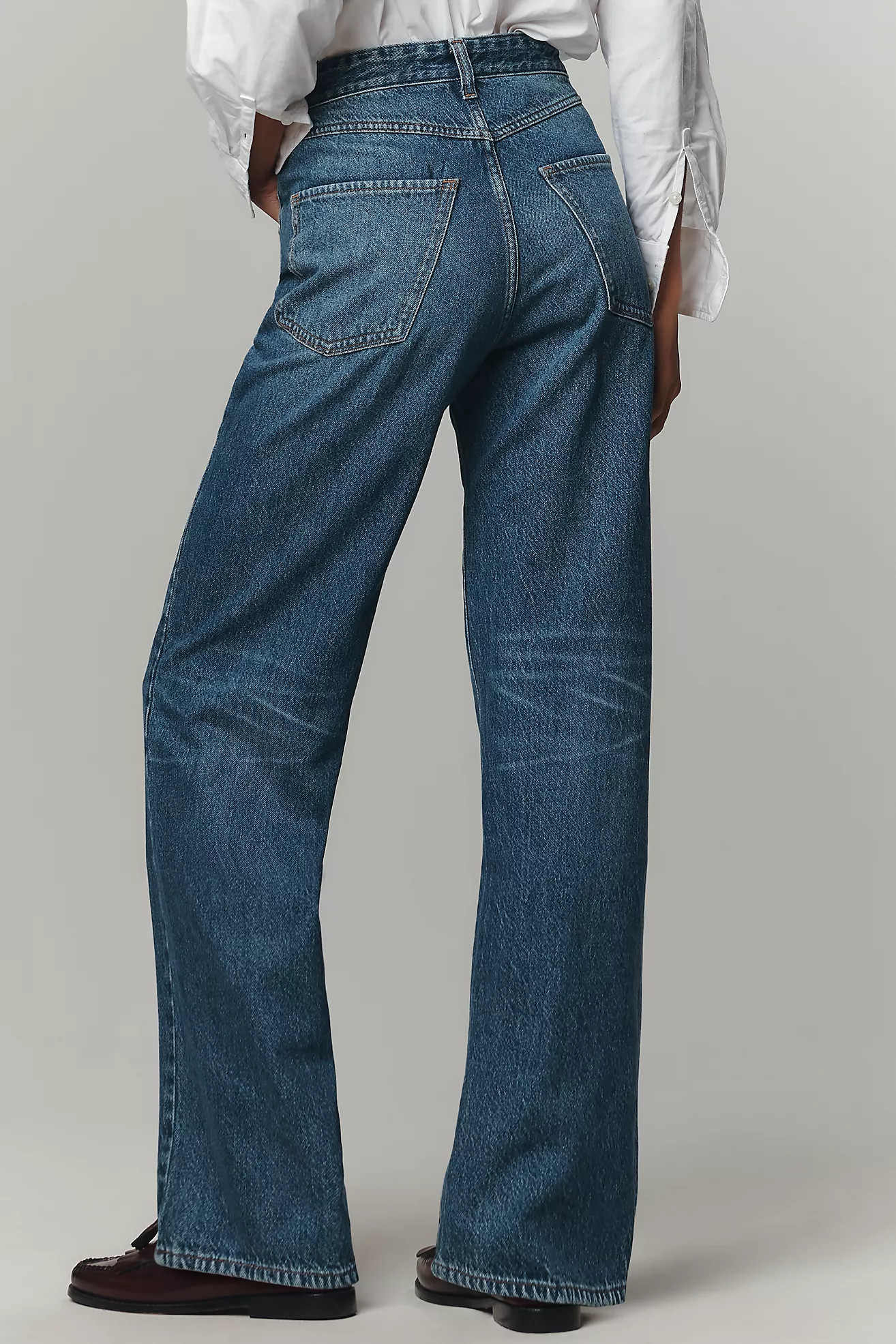 The Mila Mid-Rise Straight-Leg Jeans by Pilcro | Anthropologie (US)
