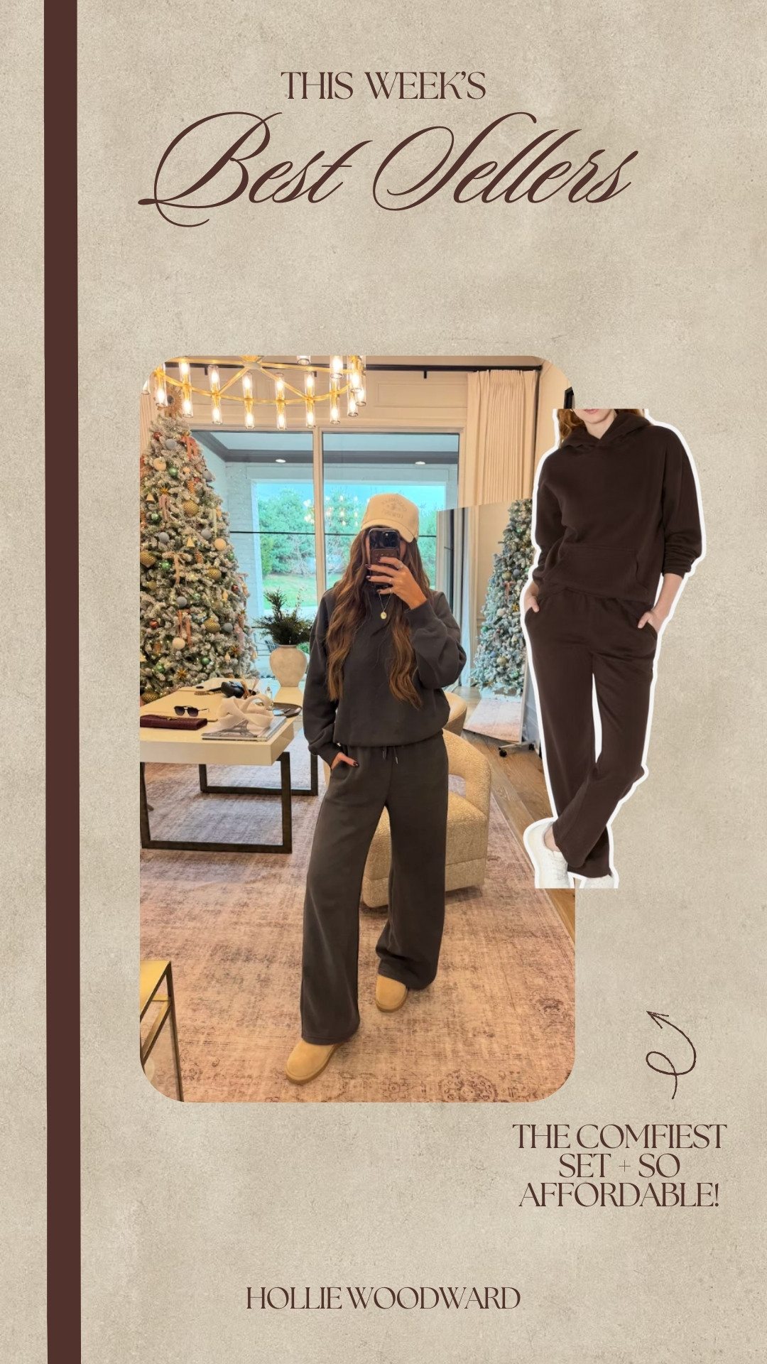 the coziest set and is so affordable 🤎 wearing a medium! 

 #LTKootd #LTKFindsUnder50