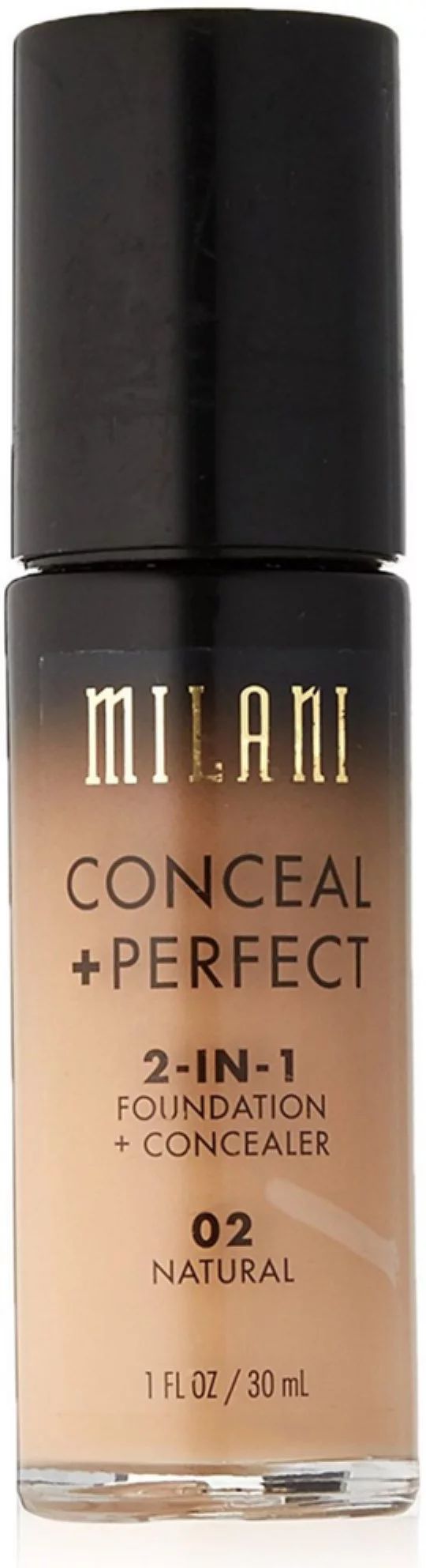 Milani Conceal + Perfect 2-in-1 Foundation + Concealer, Natural | Walmart (US)
