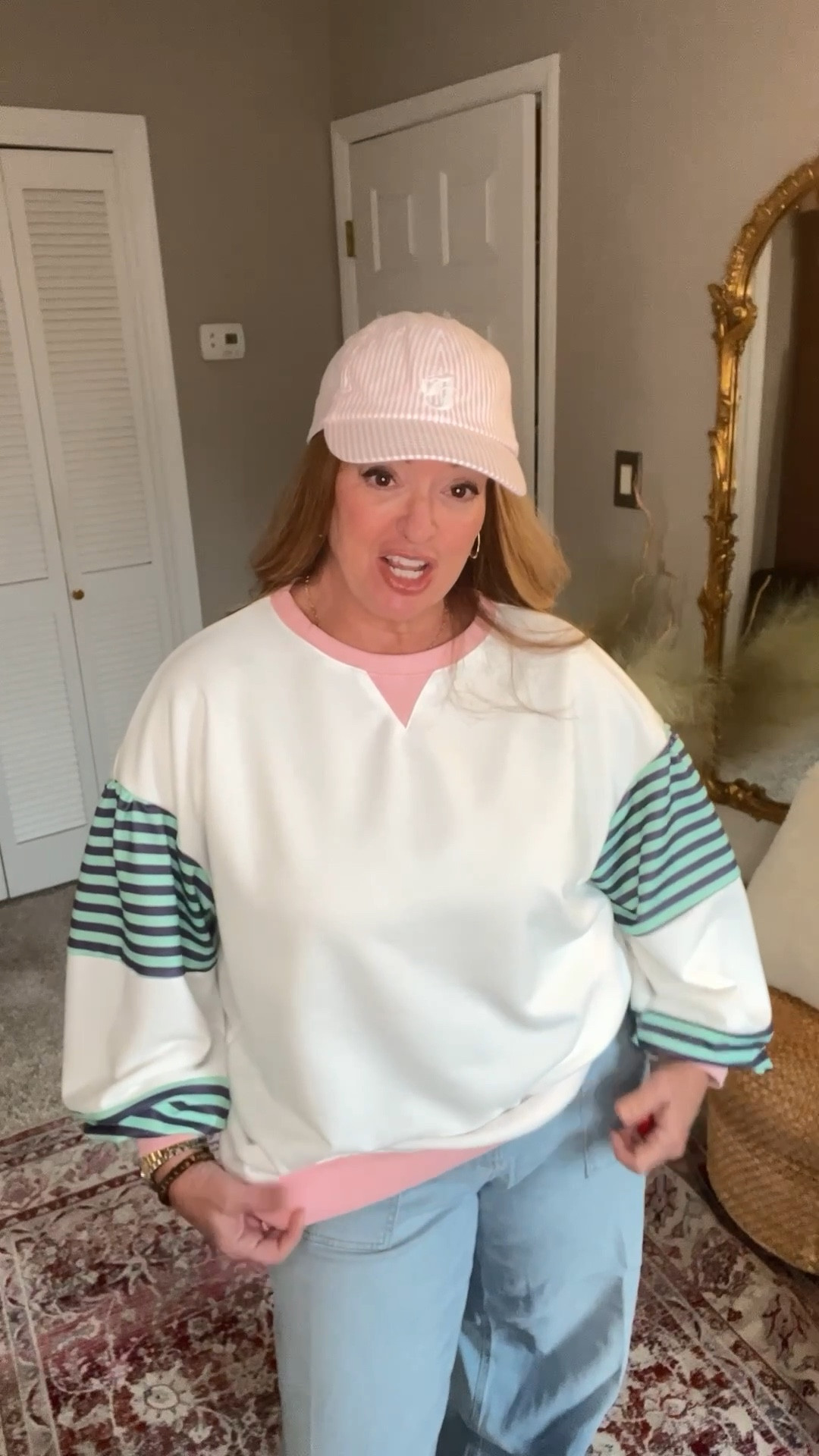 A fabulous elevated designer inspired sweatshirt with all the girly details. 

#LTKTravel #LTKActive #LTKFindsUnder50