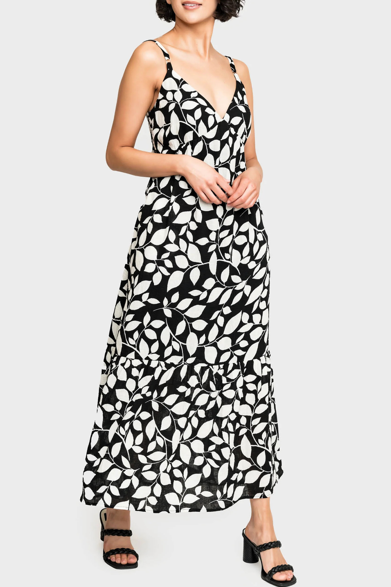 Carmen Smocked Tie-back Maxi Dress | Gibson