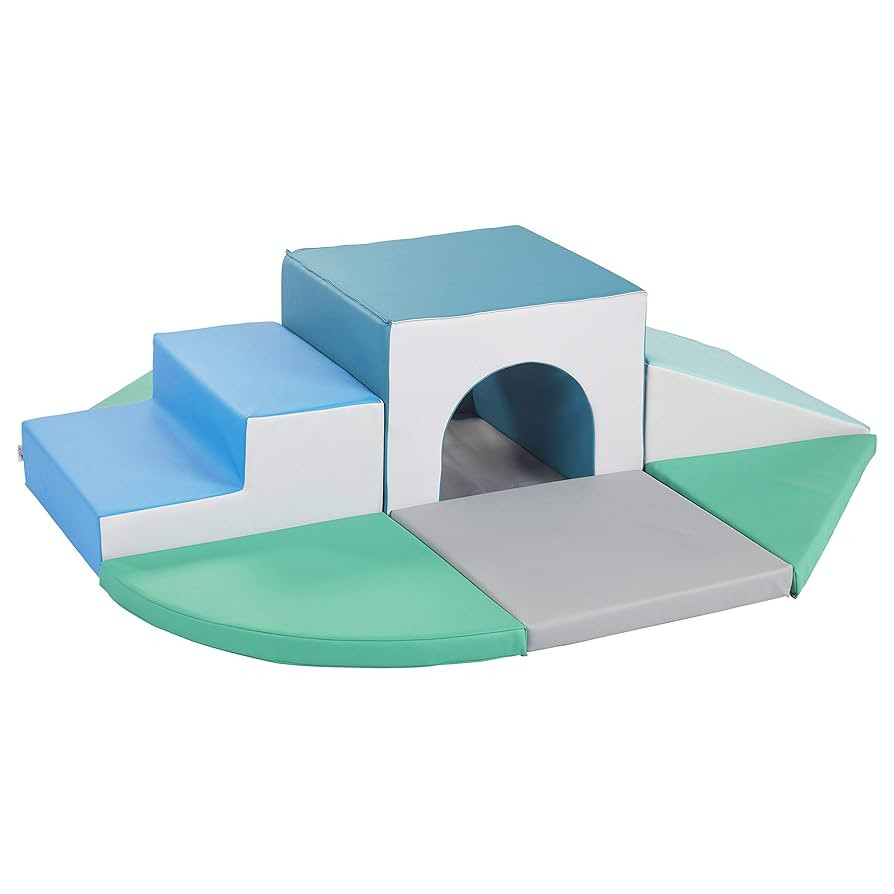 ECR4Kids SoftZone Lincoln Tunnel Climber, Toddler Playset, Contemporary, 9-Piece | Amazon (US)