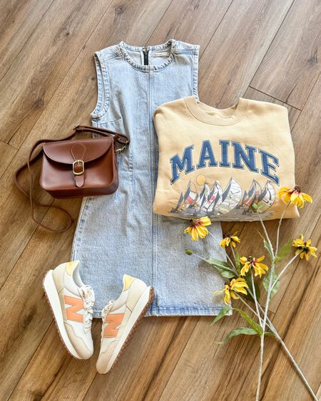 Spring outfit. Denim dress. Jean dress. Country concert outfit. Casual every day. Spring outfits. Dress with sneakers.

#LTKSeasonal #LTKsalealert #LTKFestival