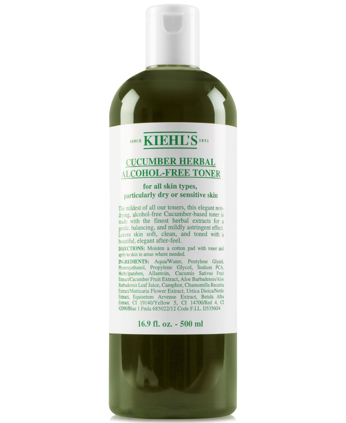 Kiehl's Since 1851 Cucumber Herbal Alcohol-Free Toner, 16.9-oz. | Macys (US)
