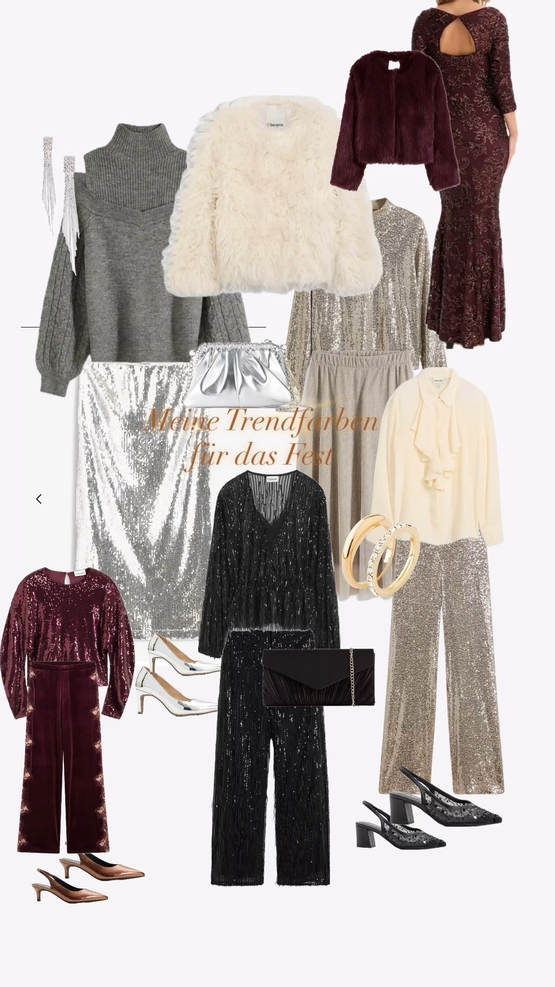 Meine Trendfarben für das Fest 2025 ✨alles lässt sich toll untereinander kombinieren ✨

#LTKkleider #LTKCyberWeek #LTKstyletip