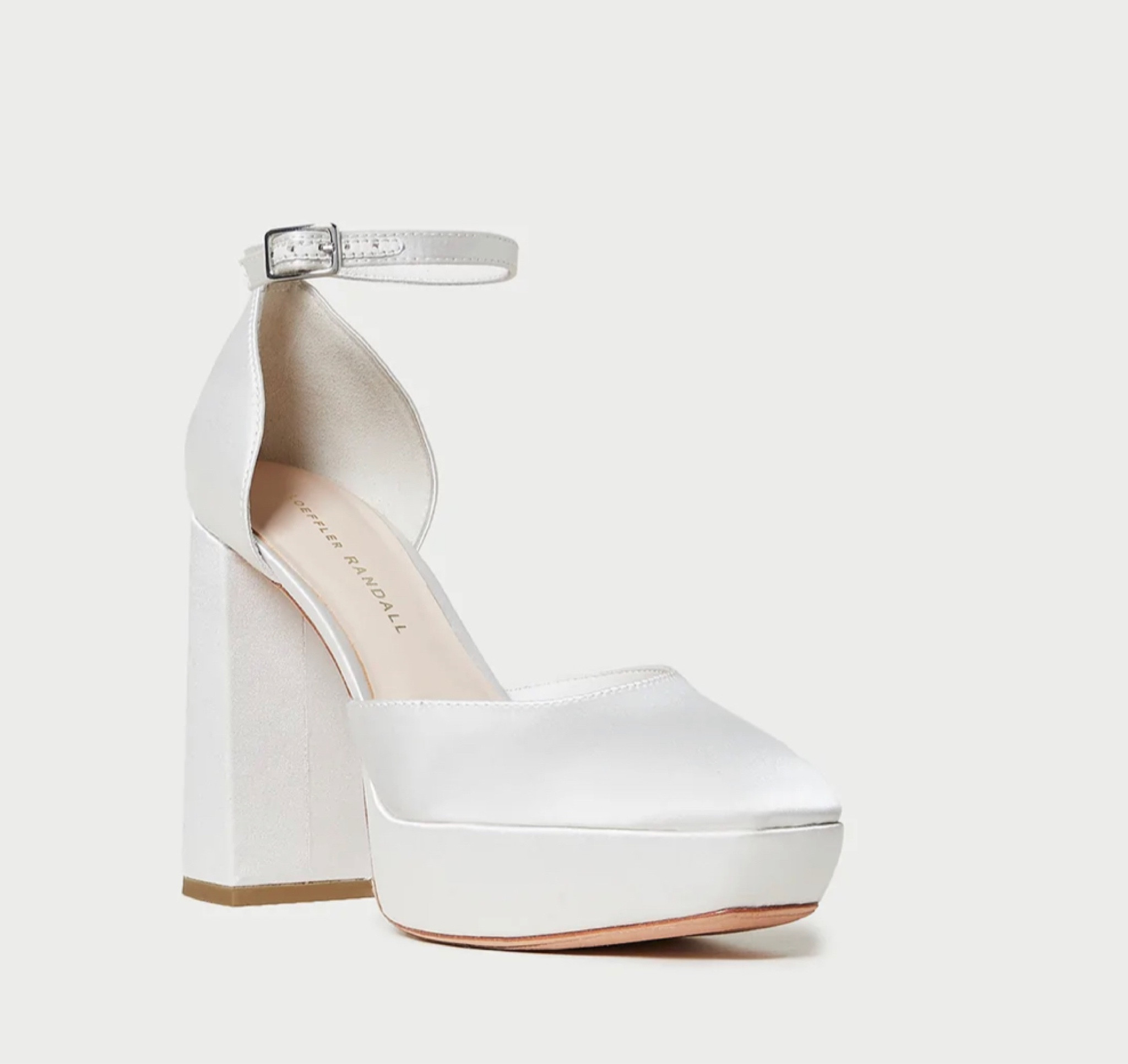 Closed toe platforms in white satin - great for a winter bride 

#LTKwedding #LTKSeasonal #LTKHoliday