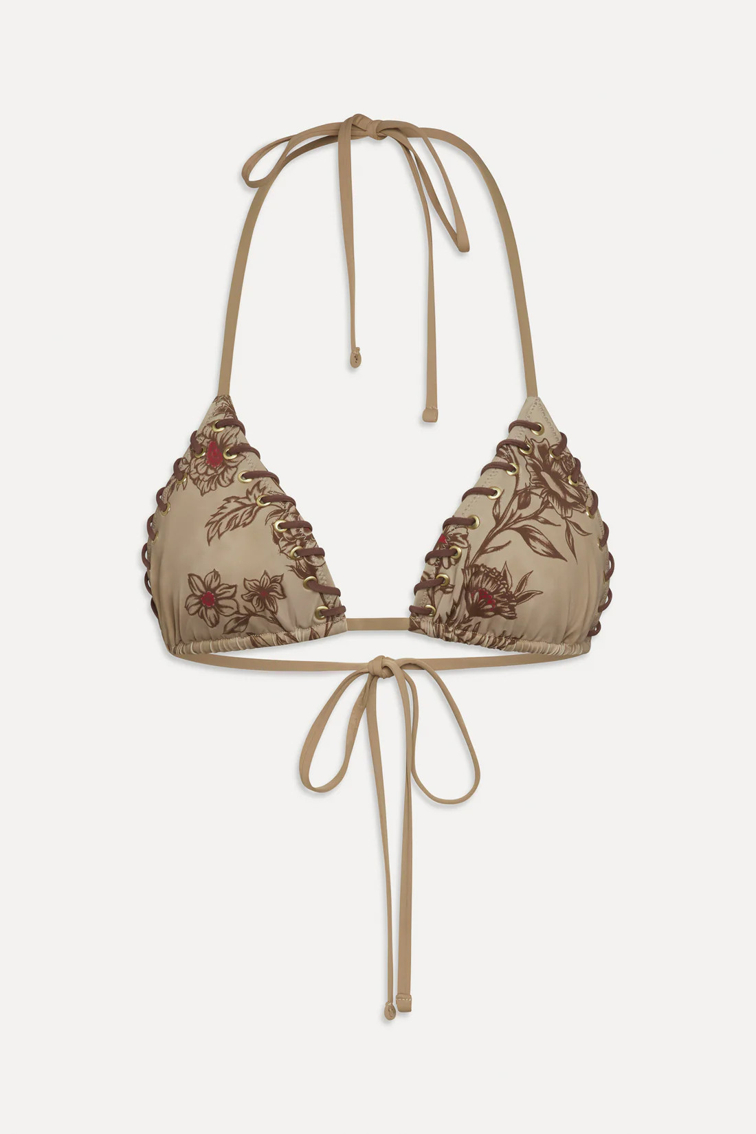 x BELLA HADID Nick Triangle Bikini Top - Desert Rose | Frankies Bikinis