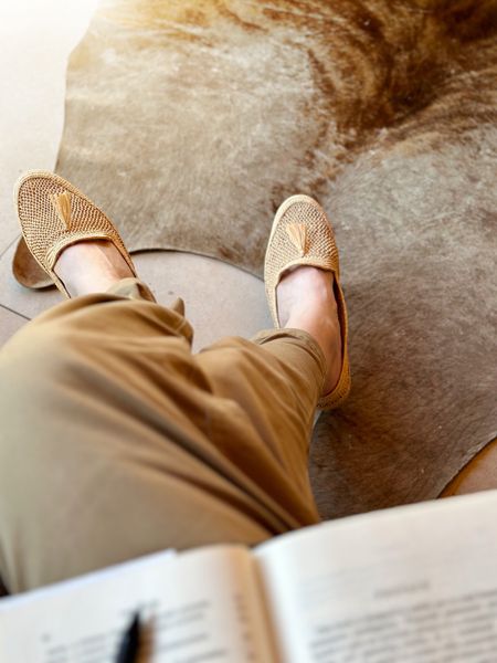 I researched raffia style woven loafers and finally settled on this gorgeous pair. They have a cool non-chalance about them and are very well made and super comfortable. 
I’m wearing a size 41 which is my normal size but if you are between sizes I would say to size down. I’m sure these will stretch a little.


#LTKworkwear #LTKshoecrush #LTKtravel