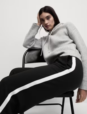 Side Stripe Wide Leg Trousers | Marks and Spencer AU/NZ