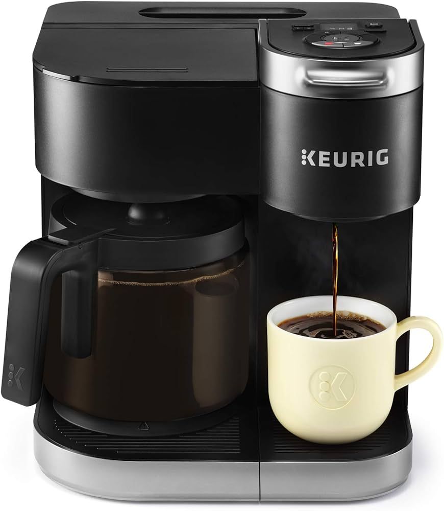 Keurig K-Duo Coffee Maker, Single Serve and 12-Cup Carafe Drip Coffee Brewer, Compatible with K-C... | Amazon (US)