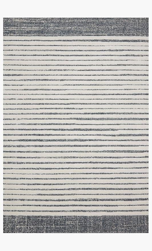 Loloi II Hagen White/Ocean 6'-7" x 9'-2" Area Rug | Amazon (US)