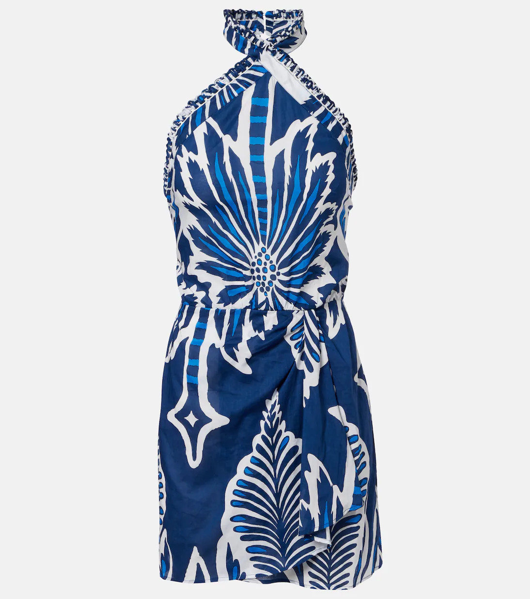 Manon floral halterneck cotton minidress | Mytheresa (US/CA)