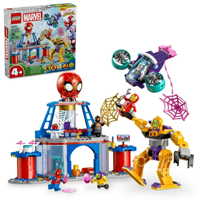 LEGO Marvel Team Spidey Web Spinner Headquarters Building Toy - Pretend Play Spidey and His Amazi... | Walmart (US)
