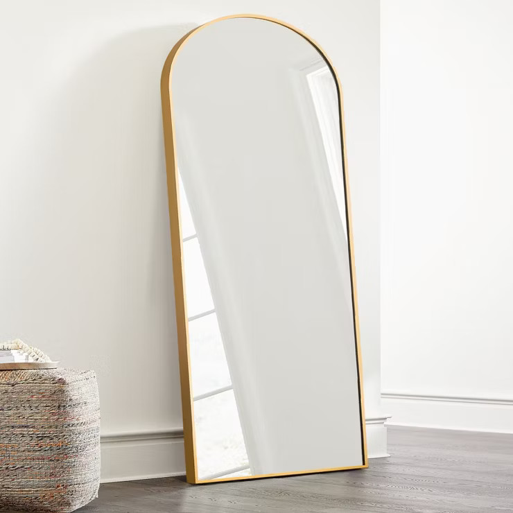Kenda Large Arched-Top Full Length Floor Mirror Wall Mirror Standing Hanging or Leaning Against W... | Target
