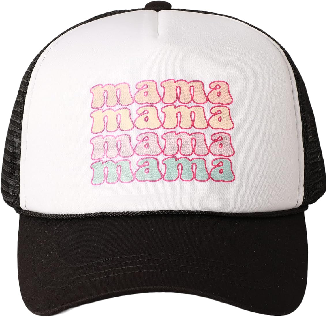 MIRMARU Retro Foam Mesh Trucker hat Trendy Design Summer Baseball Cap for Womens | Amazon (US)