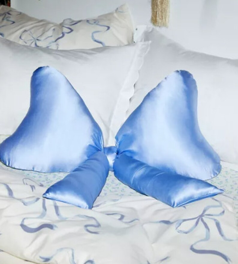 Coquette Big Bow Satin Throw Pillow Femme & Elegant Home Accessories Coquette Home Decor, Luxurio... | Etsy (US)